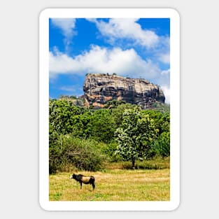 Sigiriya Rock & Cow Sticker